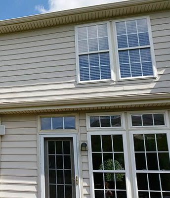 House siding after soft washing
